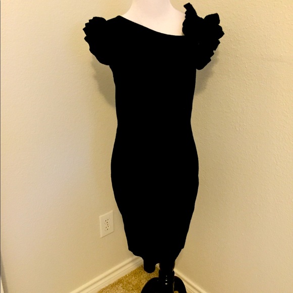 DVF Ruffle Sleeve Sweater Dress - Picture 1 of 6